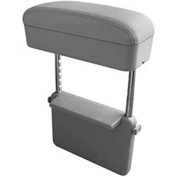 R RUIYA Armrest Box Protector for Universal Auto Car Center Console Armrest Extender General motocars Elbow & Forearm Wrist Rest Support Adjustable Height Comfort Pads (Grey)