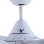 CJOY Ceiling Fan with Lights, 30 Small Modern Ceiling Fan with 5 Reversible Blades, Remote Controls, Adjustable Color Temperature, for Indoor/Outdoor, Matte White