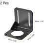 MECCANIXITY Motor Bracket Motor Mounting Holder 68x65x68mm Black for 57mm NEMA 23 Stepper Motor with Screws 2 Set