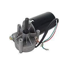 Fielect DC 12V 25RPM Reversible Worm Geared Motor High Torque Electric Gear Motor Turbine Worm Gear Box Reduction Motor, Right Threaded Shaft GW70105