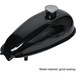Gas Tank for Motorized Bicycle 4L Fuel Gas Tank Cap Fit for 49cc 60cc 66cc 80cc Engine Motorized Bicycle Motorcycle
