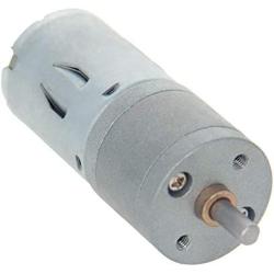 Jutagoss DC 12V 280RPM Gear Motor High Torque Reversible Electric Micro Geared Motor for DIY RC Hobby, Drones, Small Robots