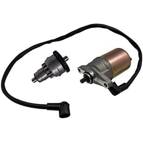 SHUmandala Starter Motor and Drive Bendix for GY6 47cc 49cc 50cc Scooter Moped for Chinese Atv Go Karts for Taotao for Sunl for Roketa for Tank for Jcl