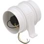 Attwood 1749-4 Turbo 4000 Series II In-Line Blower, For 4-Inch Interior Diameter Vent Hose, Water Resistant, 12-Volt