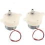 uxcell 2PCS DC 6V 5RPM High Torque Rotary Speed Cylinder Shape Deceleration Reducing Motor, 2-Wire Connecting