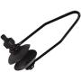 MARINE CITY Universal Motor Flusher Engine Ear Muffs Round Cup Easy Install Durable Strong Outboard Garden Hose Connection Stand for Ship Yacht Marine Boat