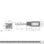 Fielect DC 3V 1000RPM N20 Speed Reduction Gear Motor with M4x55mm Lead Screw Thread Shaft for Electronic Toys Mechanical Arms, DIY Mobile Robot, Smart Cars Project 1Pcs
