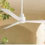 Minka-Aire F787-WHF Protruding Mount, 3 Flat White Bladed, Smart Ceiling Fan, White - Ivory