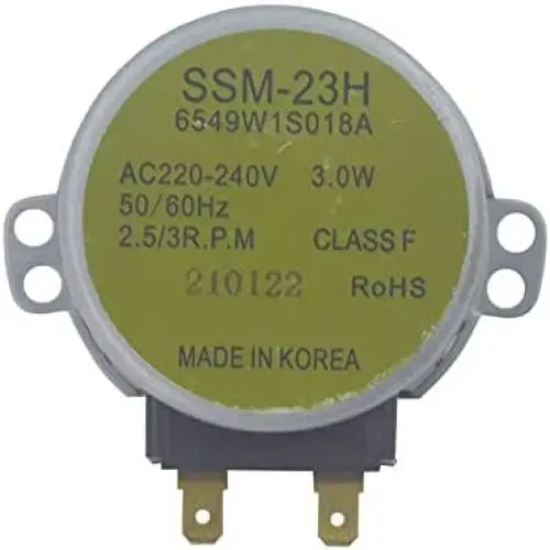 Rakstore Replacement SSM-23H 6549W1S018A Microwave Oven Turntable Motor Synchronous Motor Rakstore Replacement SSM-23H 6549W1S018A Microwave Oven Turntable Motor Synchronous Motor