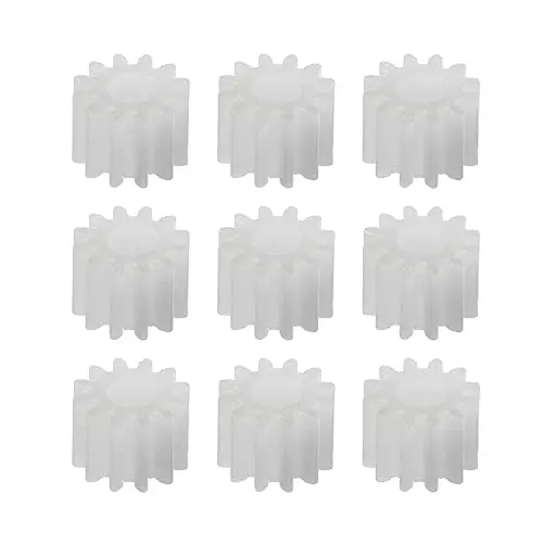 Othmro 10pcs Plastic Gears 12 Teeth Model 123A Reduction Gear Plastic Worm Gears for RC Car Robot Motor