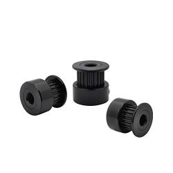 5pcs Black GT2 Pulley 20T 5mm bore for Creality Ender 3 V2 Pro 3s CR10 CR-10S CR6 SE 3D Printer Parts 6mm Width Belt 20 Teeth 2GT Stepper Motor Pulleys (5mm bore)