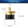 Fielect KSD301 Thermostat Temperature Control Switch,Adjust Snap Disc Temperature Switch 100°C Copper M5 Normally Closed 1 Pcs