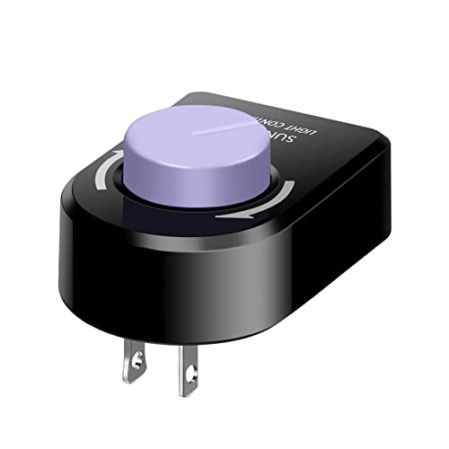 Aiwode Rotating Dimmer Switch,Soldering Iron Temperature Control,Electric Fan/Factory Electric Fan,Ventilation Fan,Power Controller,Desk Lamp,Dimming LED Light,UL Listed,Black,Pack of 1.