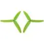 Upgraded Motors Three Blades Propellers Main Propeller Guard Bumpers Protectors for Hubsan H502E H502S Drone Replacement CCW CW with Metal Gears RC Quadcopter Spare Parts Set (Green)
