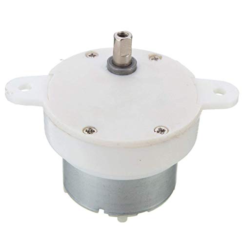 Yosoo DC 12V Geared Motor, 40mm Electric Motor Gear High Torque Slow Speed Small Motor Gear Box