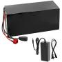 Jieoto 48V 20Ah E-Bike Lithium Battery Pack 13S 8P 20000mAh Li-ion Battery with Charger Suitable for Motors Within 1200W Fit for Electric Scooter Electric Motorcycle Electric Tricycle