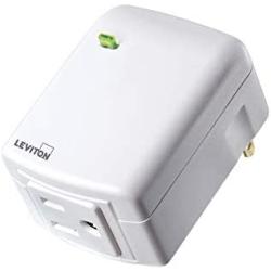 Leviton DG15A-1BW Decora Smart Plug-in Outlet, Zigbee Certified, White