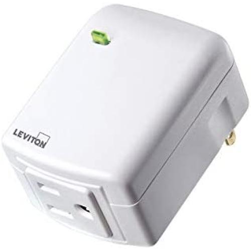 Leviton DG15A-1BW Decora Smart Plug-in Outlet, Zigbee Certified, White