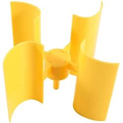 MAGT Vertical Wind Turbine Electricity Generator, DIY Kit Small Motor Vertical Wind Turbines Blades Breeze Electricity Generator Can Work with Light Wind