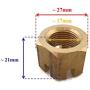 ITACO Boat Motor 90171-18M04 Propeller Prop Nut Castle for Yamaha Outboard Marine F 100-350hp Diesel L4 V6 V8 MU 2/4-stroke Engine