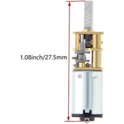 Fielect DC 3V 5RPM Mini Metal Gearwheel Micro Speed Reduction Motor Mini Gear Box Motor GA12-N20