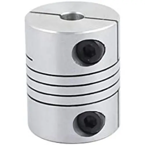 uxcell 6mm to 8mm Shaft Coupling 25mm Length 20mm Diameter Stepper Motor Coupler Aluminum Alloy Joint Connector for 3D Printer CNC Machine DIY Encoder