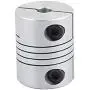 uxcell 6mm to 8mm Shaft Coupling 25mm Length 20mm Diameter Stepper Motor Coupler Aluminum Alloy Joint Connector for 3D Printer CNC Machine DIY Encoder
