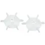 uxcell Motor Fan Blade 115mmx14mm D Shape Bore White Engineering Plastic with 6 Vanes 2pcs uxcell Motor Fan Blade 115mmx14mm D Shape Bore White Engineering Plastic with 6 Vanes 2pcs