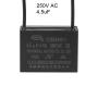 uxcell Ceiling Fan Capacitor CBB61 4.5uF 250V AC 2 Wires Metallized Polypropylene Film Capacitor 38x29x18mm for Electric Fan Pump Motor Generator 3Pcs