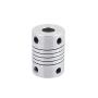 Xnrtop 6.35mm to 6.35mm Shaft Coupling 25mm Length 18mm Diameter Stepper Motor Coupler Aluminum Alloy Joint Connector for 3D Printer CNC Machine DIY Encoder(Pack of 2）
