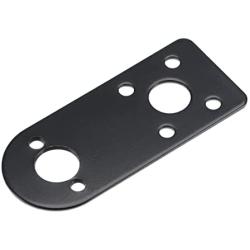 MECCANIXITY Motor Mounting Bracket Motor Mounting Holder Base 61x26mm Black Steel for Motor