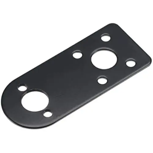 MECCANIXITY Motor Mounting Bracket Motor Mounting Holder Base 61x26mm Black Steel for Motor