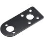 MECCANIXITY Motor Mounting Bracket Motor Mounting Holder Base 61x26mm Black Steel for Motor
