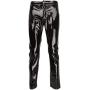 MSemis Mens Faux Leather Pants Punk 80s Rock Skinny Leggings Tight Gothic Motorcycle Biker Pants