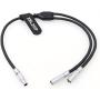 ZBLZGP Breakout Splitter Cable for ARRI LBUS CForce Motor 4 Pin Male to Dual 4 Pin Female
