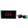 ELENKER 6V 12V 24V Digital Display LED DC Motor Speed Controller PWM Stepless Speed Control Switch HHO Driver - Black CCM5Dh