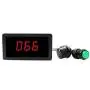 ELENKER 6V 12V 24V Digital Display LED DC Motor Speed Controller PWM Stepless Speed Control Switch HHO Driver - Black CCM5Dh