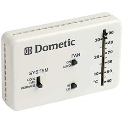 DOMETIC 3106995.032 RV Analog Thermostat (Cool Only/Furnace), White