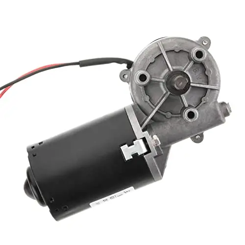 Fielect DC 24V 100RPM Reversible Worm Geared Motor High Torque Electric Gear Motor Turbine Worm Gear Box Reduction Motor, Left Shaft GW6280