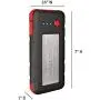 VECTOR SS6LV 1000 Peak Amp Lithium Jump Starter w/ USB-A(2.1 Amps), USB-C(3.1 Amps), Power in & Out, LED Work Light, & Heavy Duty Powder Coated Clamps