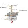 CHANCS TYC-40 12V AC 5RPM Shaft 35mm Synchronous Motor With AC Wall Power Adapter - Input 110V Output AC 12V For Christmas Decoration