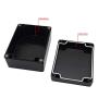 LeMotech ABS Plastic Electrical Project Case Power Junction Box, Project Box Black 4.5 x 3.5 x 2.1 inch(115 x 90 x 55 mm)(Pack of 1)