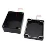 LeMotech ABS Plastic Electrical Project Case Power Junction Box, Project Box Black 4.5 x 3.5 x 2.1 inch(115 x 90 x 55 mm)(Pack of 1)
