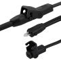 Falamiao 40 Inches 2 Pin Splitter Lead Y Power Cable 2 Motors to 1 Power Supply for Limoss Lazboy Electric Recliner Okin Lift Chair