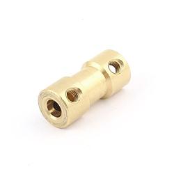 uxcell a15113000ux1258 4mm to 4mm Copper DIY Motor Shaft Coupling Joint Connector for Electric Car Toy