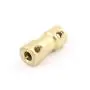 uxcell a15113000ux1258 4mm to 4mm Copper DIY Motor Shaft Coupling Joint Connector for Electric Car Toy