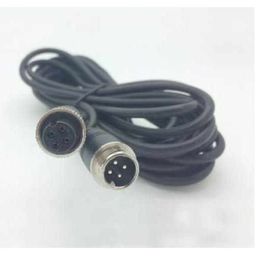 5M/15FT Car 4-Pin Aviation Video Extension Cable for CCTV Rearview Camera Truck Trailer Camper Bus Motorhome Vehicle Backup Monitor Waterproof Shockproof System - (1 Pc)