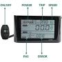 VGEBY Bicycle Speed Controller Kit, Electric Bike Motor Controller 22A Speed Controller 36V 48V with S900 Panel 1 to 2 Cable for 500W Motor