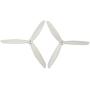 Upgraded Propellers Three Blades Main Blade Propeller Motor Covers for MJX B2 B3 Bugs Drone Replacement CCW CW RC Quadcopter Spare Parts Set (White)