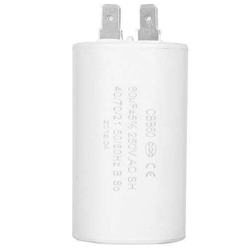 AC 250V 60uF 50/60HZ Cylinder Shaped Run Round Capacitor CBB60 for Motor Cool Heat Pump Washing Machine